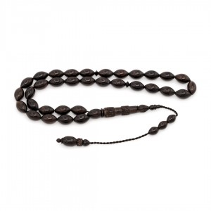 مسبحة الأبنوس - شكل حبات الشعير مسبحة الأبنوس - شكل حبات الشعير