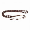 Kuka Tree Prayer Beads - Barley Shaped in Brown Wood