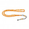 Yellow Amber Prayer Beads - Barley Shaped