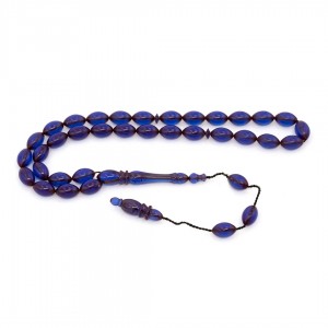 Purple Amber Prayer Beads - Barley Shaped Purple Amber Prayer Beads - Barley Shaped