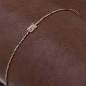 925 Sterling Silver Cubic Zirconia Tennis Bracelet with Round Stones for Women 925 Sterling Silver Cubic Zirconia Tennis Bracelet with Round Stones for Women