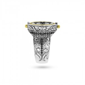 خاتم المحارب بتصميم النسر الطائر – رمز القوة والحظ الجيد خاتم المحارب بتصميم النسر الطائر – رمز القوة والحظ الجيد