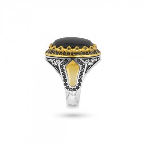 خاتم فضة رجالي بحجر الزيركون الفاخر بتصميم ورسوم ونقوش عثمانية خاتم فضة رجالي بحجر الزيركون الفاخر بتصميم ورسوم ونقوش عثمانية