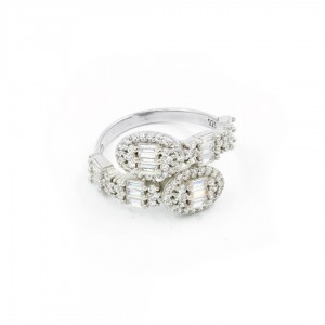 Wedding Ring for Women: 925 Sterling Silver Turkish Ring with Attractive Classic Design Studded with Zircon Stone Wedding Ring for Women: 925 Sterling Silver Turkish Ring with Attractive Classic Design Studded with Zircon Stone
