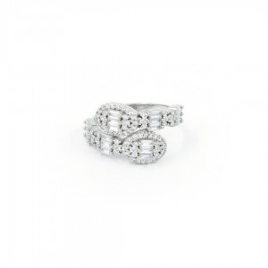 Wedding Ring for Women: 925 Sterling Silver Turkish Ring with Attractive Classic Design Studded with Zircon Stone Wedding Ring for Women: 925 Sterling Silver Turkish Ring with Attractive Classic Design Studded with Zircon Stone