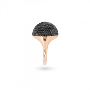 Sphere Model Black Zircon Stone 925 Sterling Silver Women's Ring	 Sphere Model Black Zircon Stone 925 Sterling Silver Women's Ring