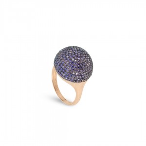 Sphere Model Purple Zircon Stone 925 Sterling Silver Women's Ring Sphere Model Purple Zircon Stone 925 Sterling Silver Women's Ring