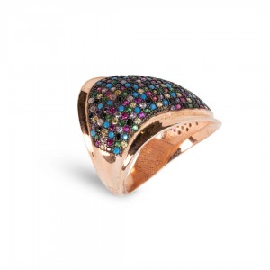 Oval Model Colorful Zircon Stone 925 Sterling Silver Ring for Women Oval Model Colorful Zircon Stone 925 Sterling Silver Ring for Women
