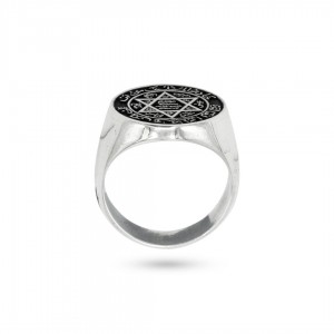 خاتم نجمة داود من الفضة الاسترليني خاتم نجمة داود من الفضة الاسترليني