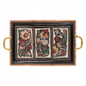 صينية نحاس مستطيلة مصنوعة يدوياً من النحاس الخالص بحجم كبير  صينية نحاس مستطيلة مصنوعة يدوياً من النحاس الخالص بحجم كبير