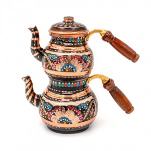 Handcrafted Copper Double Teapot – Large Handcrafted Copper Double Teapot – Large