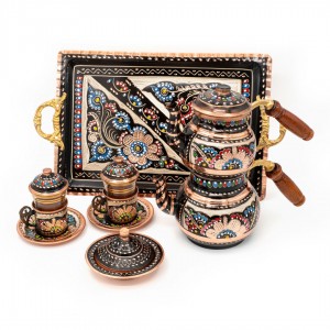 Handcrafted Copper Tea Set - 2 Pieces Handcrafted Copper Tea Set - 2 Pieces
